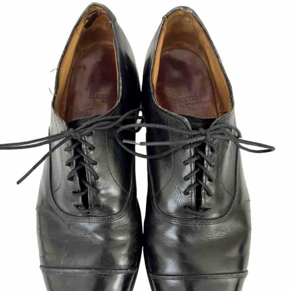Allen Edmonds Park Avenue Cap Toe 5615 Black Leather Oxford Shoes